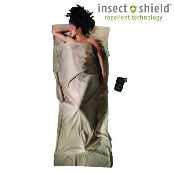 Prześcieradło podróżne Insect Shield – bawełna - Cocoon Travelsheet - Sand