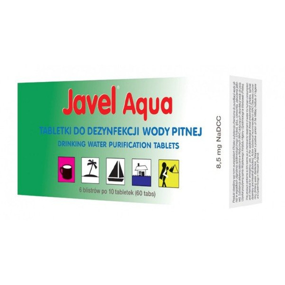 Tabletki do uzdatniania wody Javel Aqua 8,5 mg