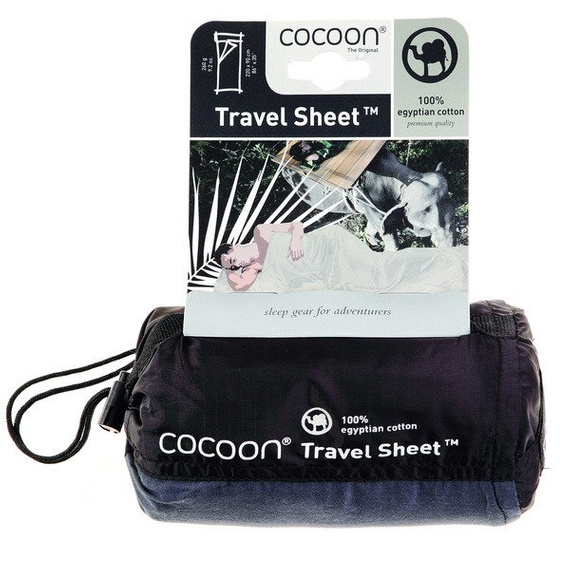 Prześcieradło podróżne - egipska bawełna 100% - Cocoon Travelsheet - Khaki