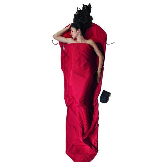 Wkładka do śpiwora - mikrofibra - Cocoon MummyLiner - Cranberry